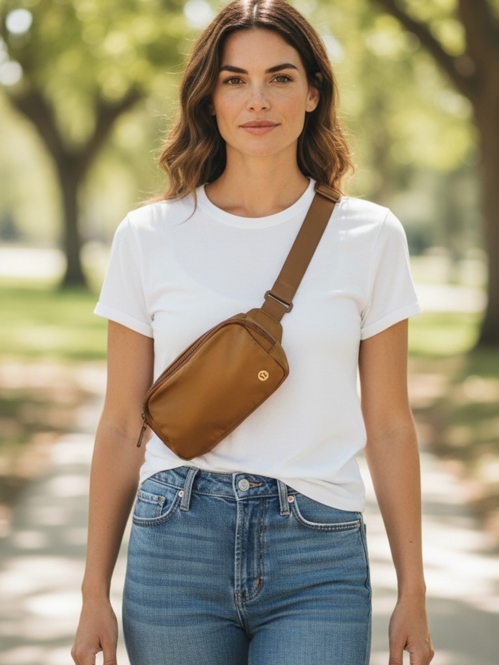 Lululemon athletica Tan Everywhere Belt/Sling Bag - NWT